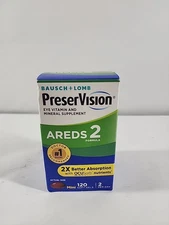 PreserVision Areds 2 Eye Vitamin and Mineral - 120 Softgels! BB 1/27