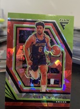 2022-23 Panini Flux - Quentin Grimes #49 Red Cracked Ice Prizm Knicks