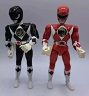 Vintage Lot Of 2 Large 1993 Bandai Mighty Morphin Power Rangers Action Figure