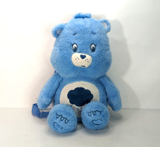 Care Bears Rain Cloud Grumpy Bear Plush Backpack with Zipper New with Tag 16"H