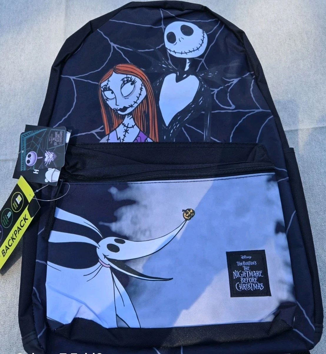 Disney The Nightmare Before Christmas Hooded Backpack Jack And Sally