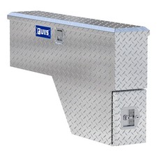 Uws 48 Driver-side Wheel Well Tool Box Heavy Packaging Bright Aluminum Storage