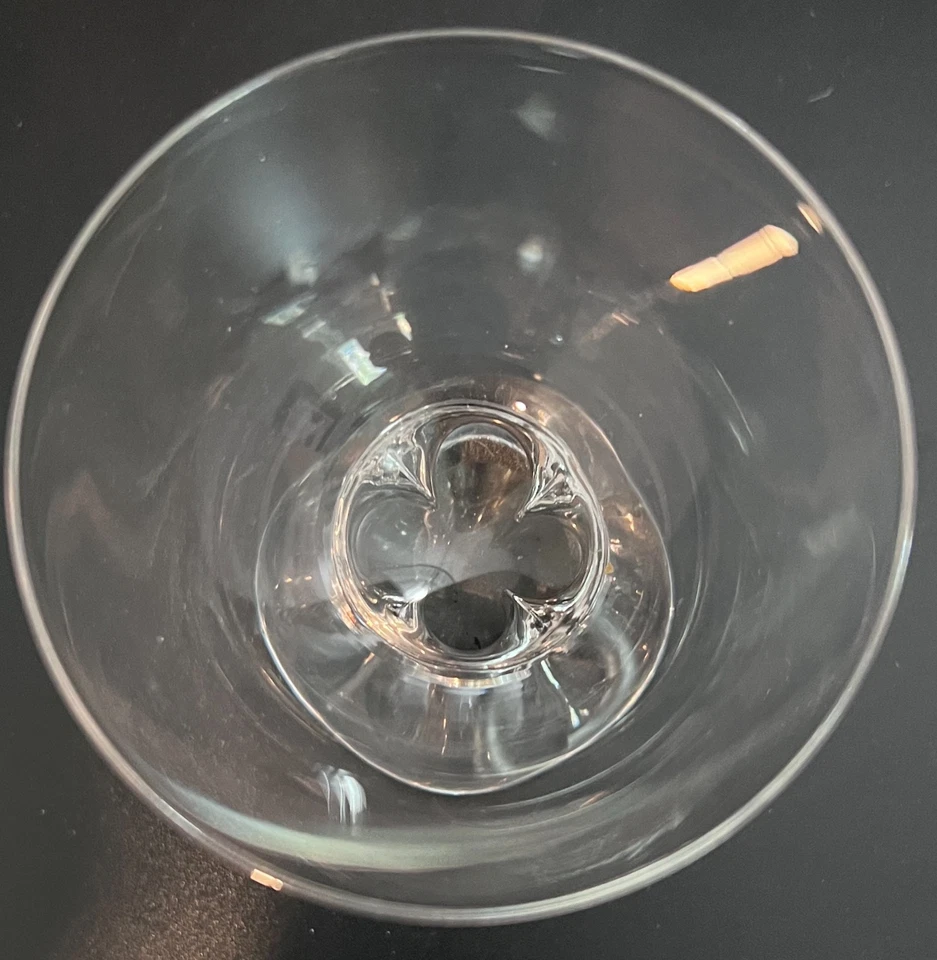 Cristal Sigrid Escandinavo 4 Lóbulos Copa de Vino '63 3-3/4x3-1/3 pulgadas Foto 4 de 4