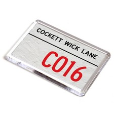 FRIDGE MAGNET - Cockett Wick Lane CO16 - UK Postcode