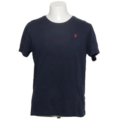 Farah, T-shirt, Größe: L, Blau, Baumwolle, Einfarbig, Herren #AVu