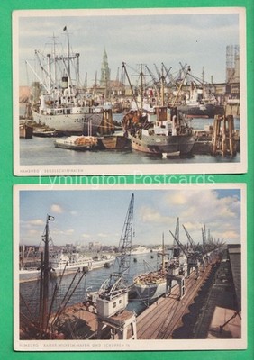  ZWEI HERVORRAGENDE AUSSICHTEN AUF DEN HAMBURGER HAFEN, DEUTSCHLAND