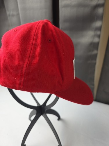 OBEY Ball Cap Hat Red/White Snapback Wool Blend Casual EUC - Picture 5 of 8