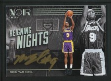 Nick Van Exel 21/99 2019-20 automático Panini Noir Reinging Nights autógrafos
