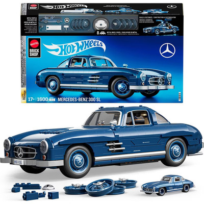 Mattel Brick Shop Hot Wheels Mercedes-Benz 300 SL Car Building Set