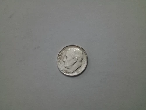 1961-P Roosevelt Dime — photo from the most recent tracked eBay sale