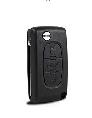 COVER CHIAVE GUSCIO TELECOMANDO AUTO SCOCCA NERA vano batteria sotto la lama