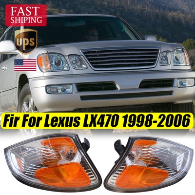 2PCS For Toyota Land Cruiser FJ100 1998-06 Side Corner Lights Turn Signal Lamps