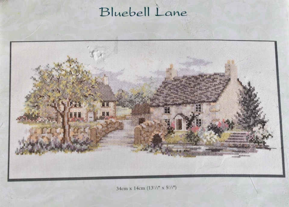 DERWENTWATER Design LANES SERIES Cross Stitch BLUEBELL Lane KIT new - Image 2 of 3