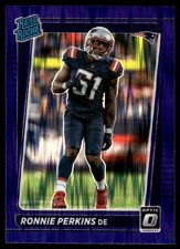 Ronnie Perkins 2021 Donruss Optic #283 Patriots Insert ? SEE SCAN! FREE SHIPPING