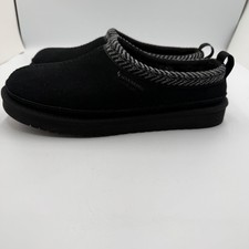 Koolaburra By UGG Burree Black Suede Faux Fur Lined Slippers Mens Size 8 NEW