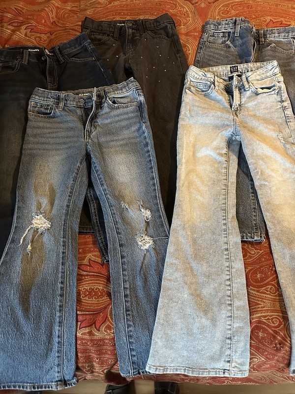 Lot of Five Girls Jeans Old Navy Gap Size 8 Regular