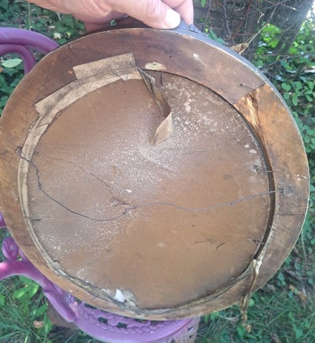 EDLES PAAR ANTIKE OVALE GESSO RAHMEN MIT BLASEN GLASABDECKUNGEN BLUTENDE HERZEN DRUCKE - Bild 6 von 19