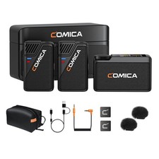BooMax Wireless Lavalier Microphone for Cameras, Smartphones, 2.4G Internal D...