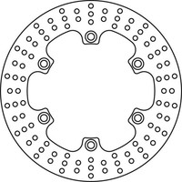 Trw Bremsscheibe (FüR: Honda Nt 650 V Deauville Cbs RC47 02-05 Hinten )
