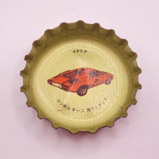 Lamborghini Countach Supercar Crown Cap Coca-Cola Japan Vintage Bottle Cap D1