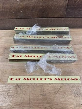 Antique NOS Eat Mollet’s Melons Advertising Pharmacy Strip Sign 10.75”