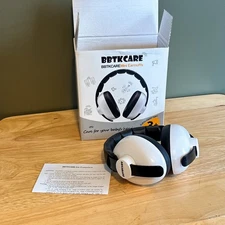 BBTKCARE Mini Black White Baby Hearing Protection Earmuffs 3+ Months