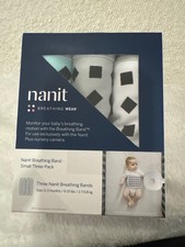 Nanit Breathing Wear Band Small 3 Pack 0-3 Months New Breathing Wear NIB