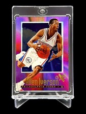 1996/97 Skybox E-X2000 ALLEN IVERSON ROOKIE HOLO FOIL ACETATE #53 HOF🔥RARE🔥