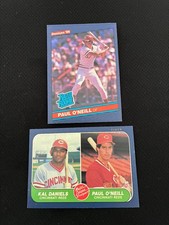 PAUL ONEILL ROOKIE 1986 FLEER & DONRUSS CINCINNATI REDS BASEBALL CARD !