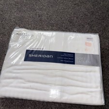 Image of Sheridan Columbus Snow Tailored Single Duvet Cover White 400 Thread Count