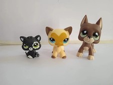 3pcs/lot Littlest Pet Shop LPS Cat Dog 3573 1519 Figure Toys New