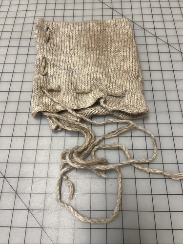 Parrucchiere/cappello donna primo secolo/medievale repro lavorato a mano lana grigia lavorato a maglia #112 - Foto 7 di 7