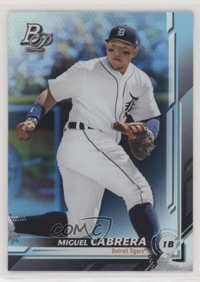 2019 Bowman Platinum Wal-Mart Sky Blue Foil Miguel Cabrera #89 0e3