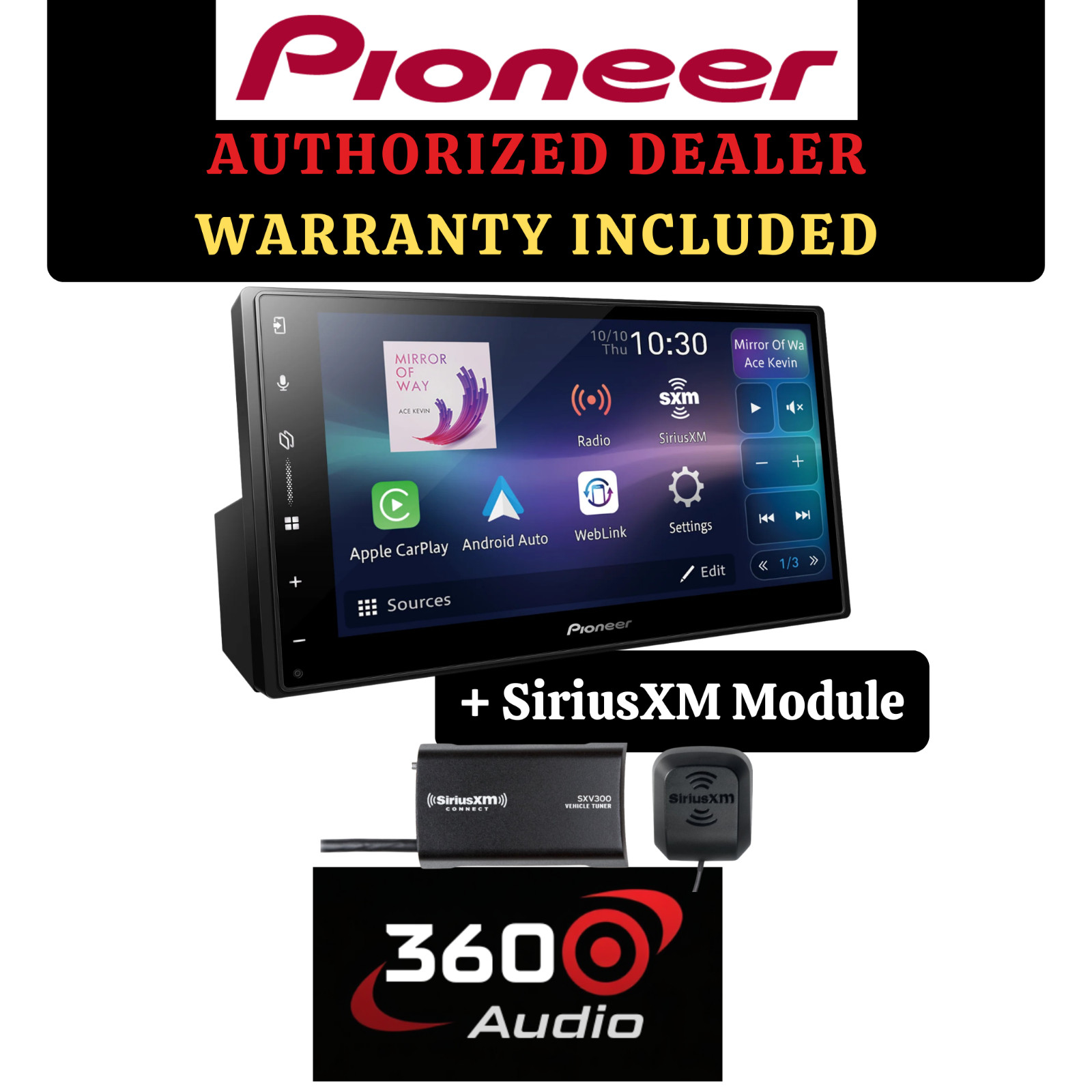 Pioneer DMH-W3000NEX 6.8" Receiver w/ Wireless CarPlay Andro