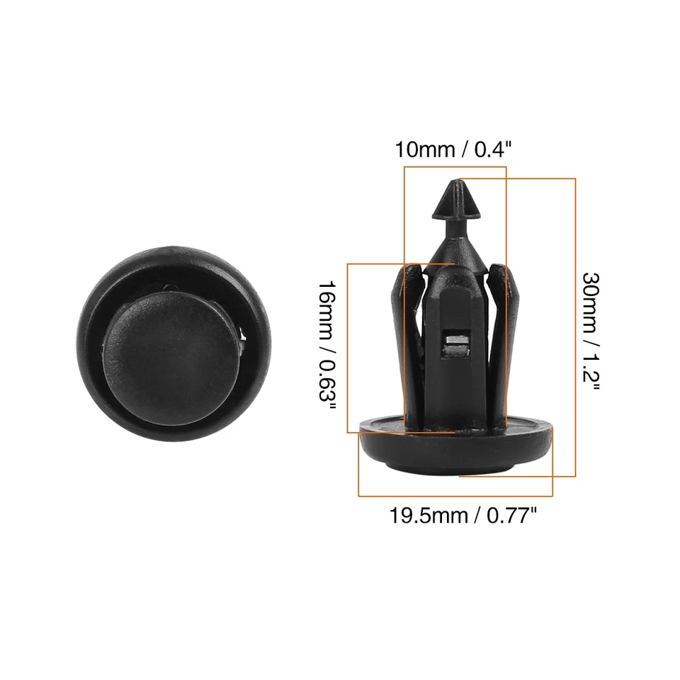 Clip de retención de plástico 40 un. para Honda Accord Civic CR-V Odyssey 91506-S9A-003 Foto 2 de 4