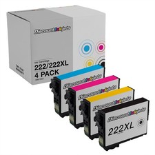 DI Ink Cartridge Replacement for Epson 222XL HY HY B, C, M, Y WF-2960 XP-5200