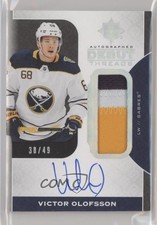 2019-20 Ultimate Collection Debut Threads 38/49 Victor Olofsson Patch Auto 04f2