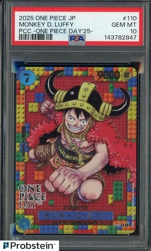 2025 One Piece JPN PCC One Piece Day '25 #110 Monkey D. Luffy PSA 10 GEM MINT