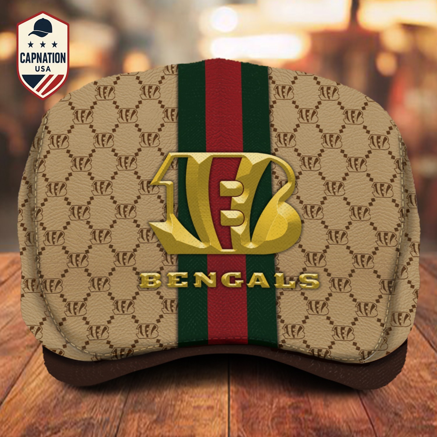 Cincinnati Team Bengals Jeff Cap  NFL Flat Cap NFL Newsboy Cap NFL Golf Cap