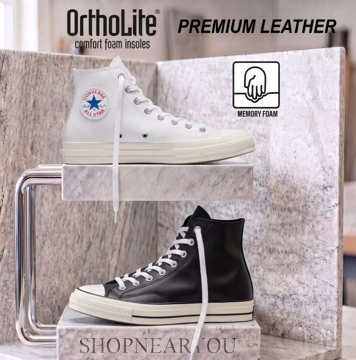 CONVERSE Chuck 70 Leather High Top Men's Classic Shoes Sneakers