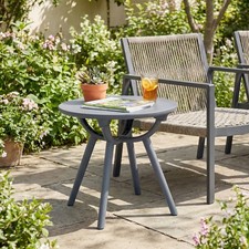 Outdoor Side Table, 20 Round Storage Side Tab...