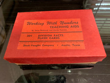 Working With Numbers Teaching Aids Addition Facts Flash Cards 1948 complete
