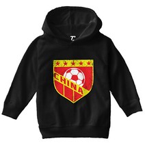 China Soccer - Distressed Chinese Badge Proud Pride Toddler/Youth Hoodie