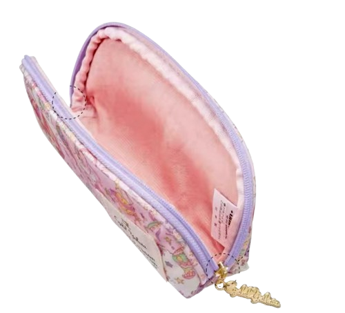 New Sanrio Hello Kitty Pink Green Soft Glasses Case Protector Sunglasses Storage - Picture 4 of 4