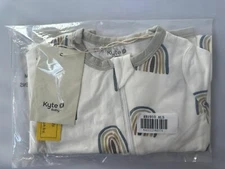 NEW NWT 18-24m Kyte Baby Bamboo Long Sleeve Romper ALOE RAINBOW HTF Rare Retired