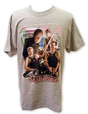 New Battlestar Galactica TV Series Main Crew T-Shirt NEW UNWORN