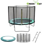 6 8 10 12 14 FT Trampoline Safety Net Enclosure Spring Cover Padding Ladder