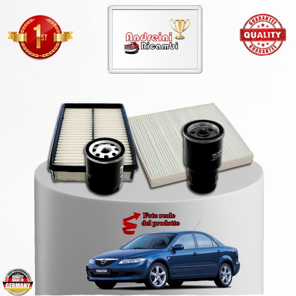 Set Service 4 Filter Mazda 6 II 2.0 CD 103KW 140CV Von 2008->-image