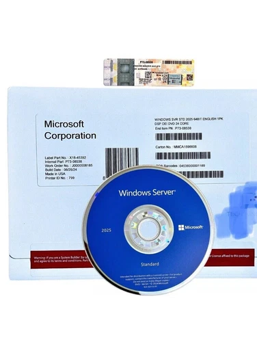 Microsoft Windows Server 2025 Standard 16 Cores 64Bit