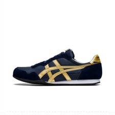 Durable Onitsuka Tiger Serrano 1183B400-400 Blue/Gold Sneakers Men Women Shoes